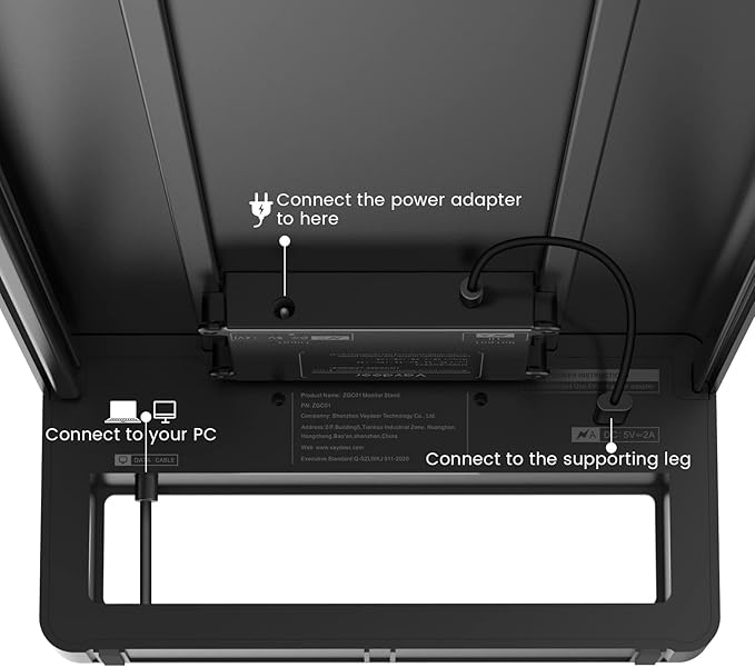 Vaydeer Dual Monitor Stand, Double Monitor Riser with Wireless Charger and 4 USB 3.0 Hub Ports, Metal Desk Raiser for 2 Monitors, PC Screen iMac Studio Display Gaming Office Work Space Saver Organizer