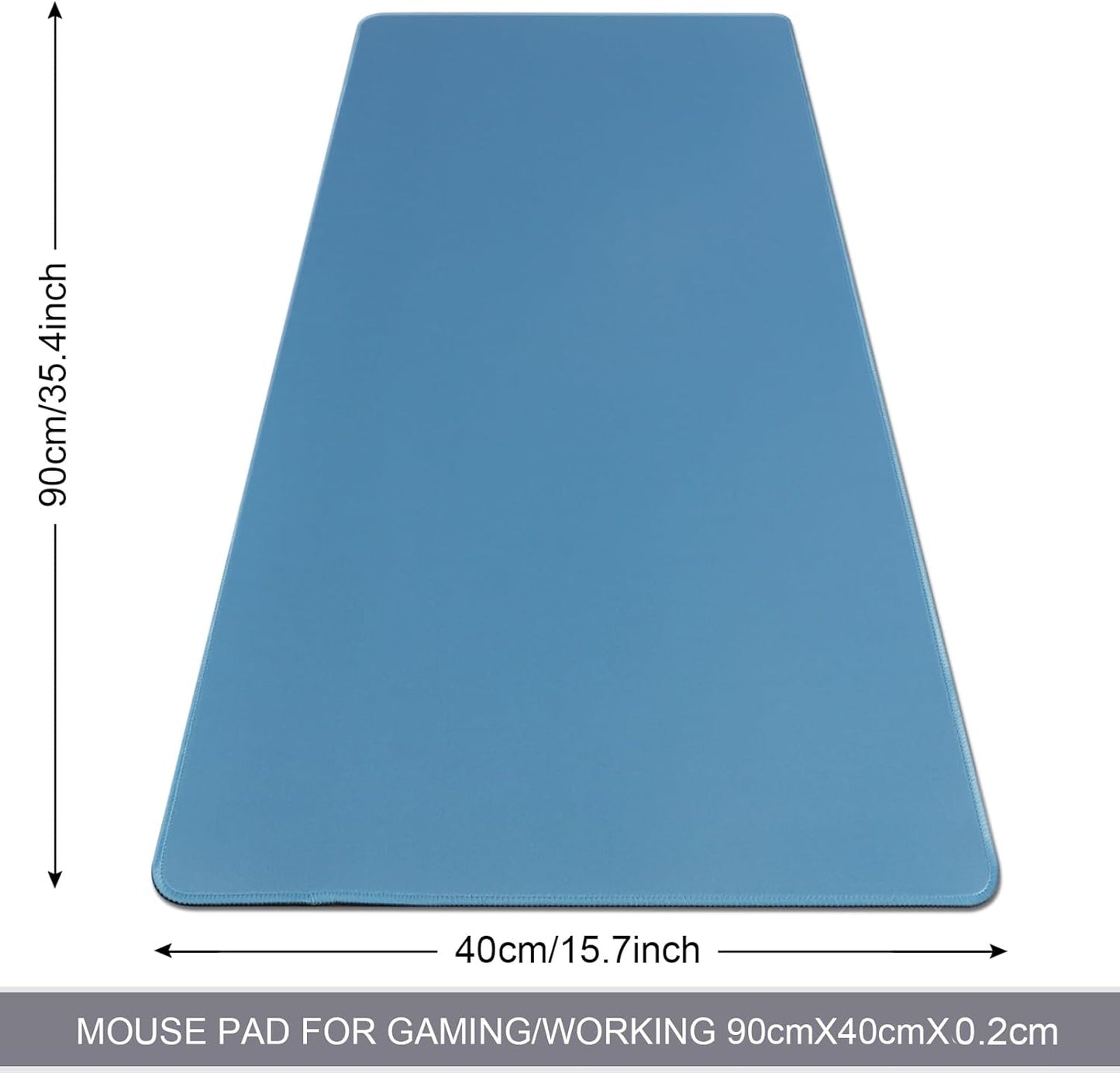 XXL Gaming Mouse Pad 35.4x15.7 Professional Large Mouse Pad & Computer Game Mouse Mat-90x40 Iceblueus