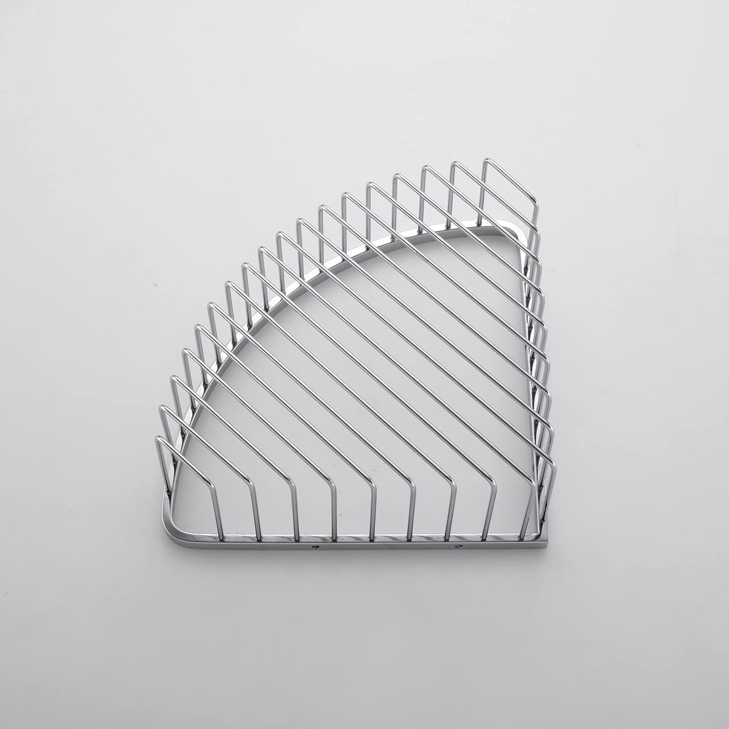 Bathroom Shower Caddy Corner Shelf Basket, Ultra Sturdy Rust-Proof Stainless Steel Shelf Organizer Shampoo Holder, Wall Mounted Storage Rack for Bathroom Kitchen, Polished Chrome