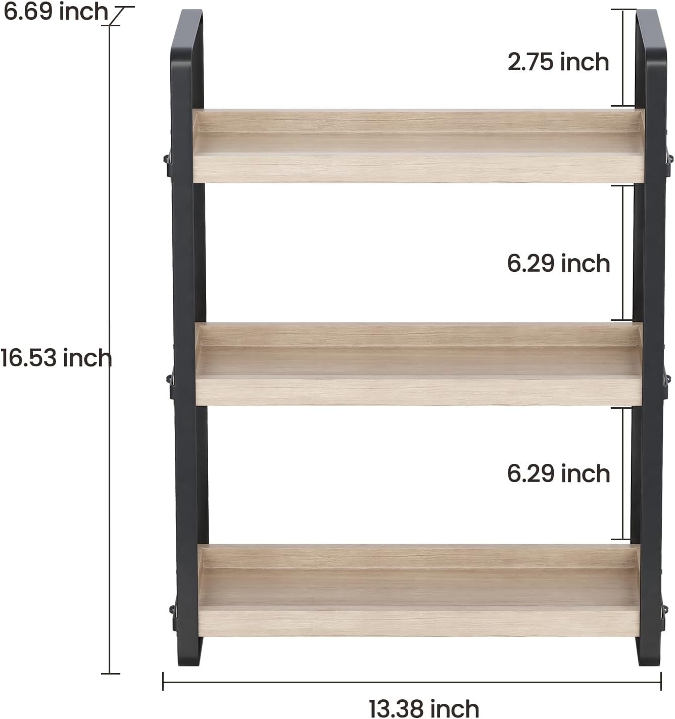 Bathroom Counter Organizer,Bathroom Countertop Organizer,Counter Shelf,Countertop Storage,Organization and Storage,Makeup Shelf,Sink Caddy(Burlywood 3 Tier)