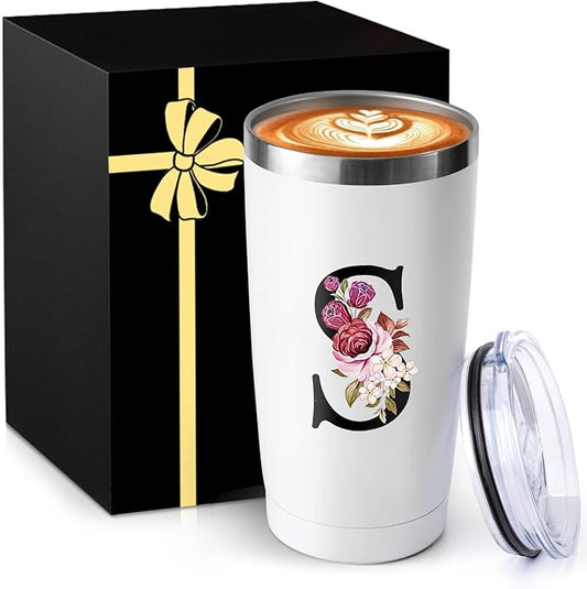 20 Oz Insulated Coffee Cup with Lid Car Tumbler Travel Mug Women Christmas Xmas Birthday Ideas New Step Bonus Mom Daughter Son Law Unique Who Have Good Special Busy Useful Adult Gift Custom Present