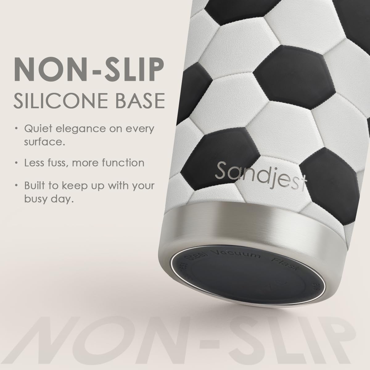SANDJEST Soccer Tumbler 20oz Stainless Steel Insulated, Travel Coffee Cup, Sport Tumblers Gifts for Soccer Lovers, Men Women, Coach, Birthday, Christmas