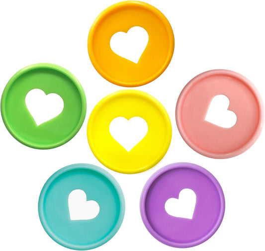 100pcs Planner Expander Discs 1.1Inch Book Binding Disc For Discbound Notebook Accessories Heart Binder Rings(Candy Mixed,1.1 inch/28 mm)