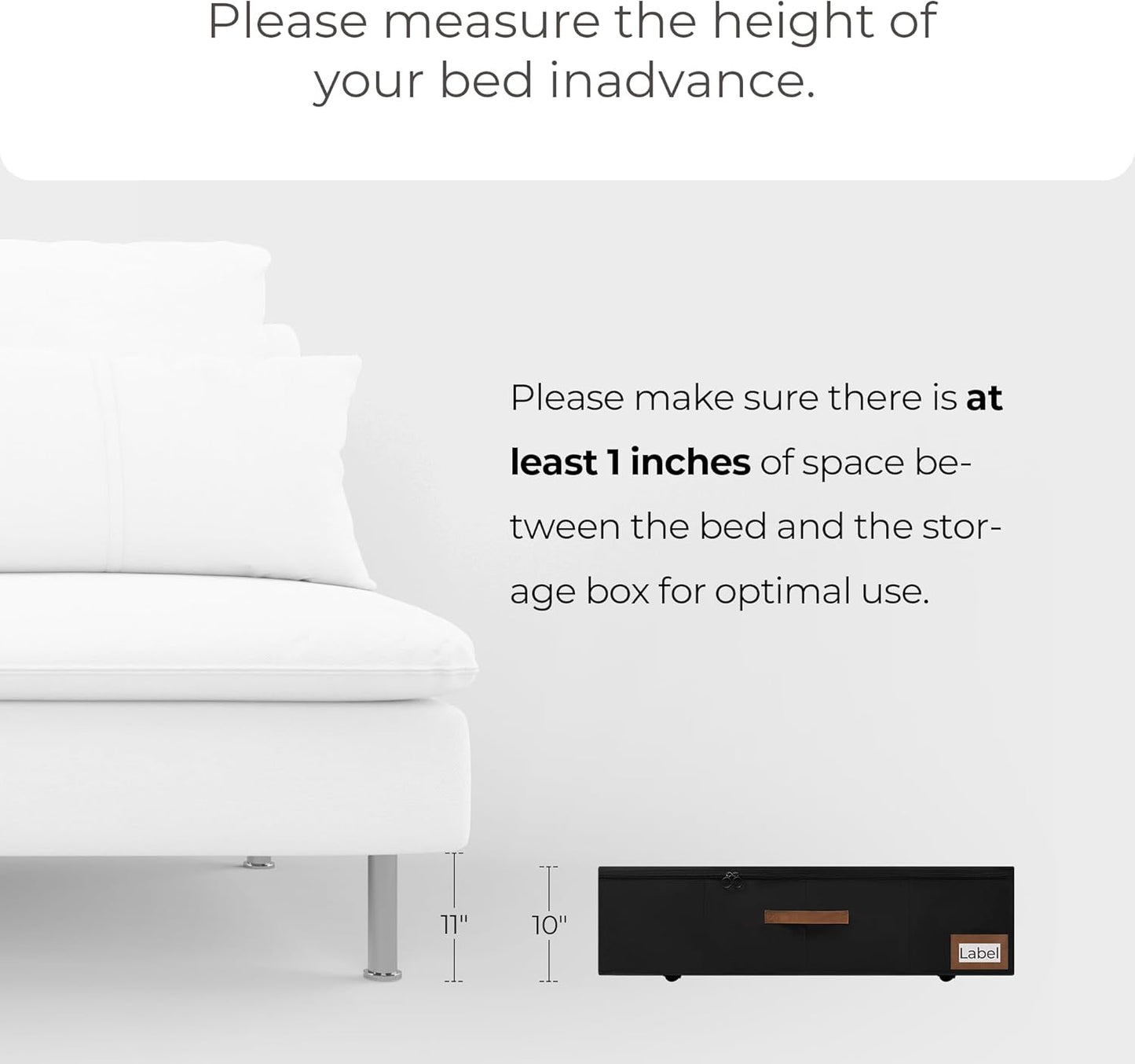 StorageWorks Under Bed Storage with Wheels, 10'' Underbed Storage Containers with Lid, 90L Clothes Organizer for Blankets, Sweaters, Bedding, 2-Pack, Black