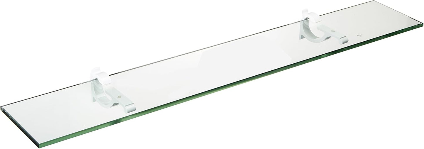 Spancraft Glass M-4.75x30-White Monarch Glass Shelf, White, 4.75" x 30"