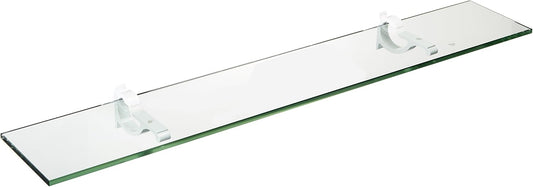 Spancraft Glass M-4.75x18-White Monarch Glass Shelf, White, 4.75" x 18"
