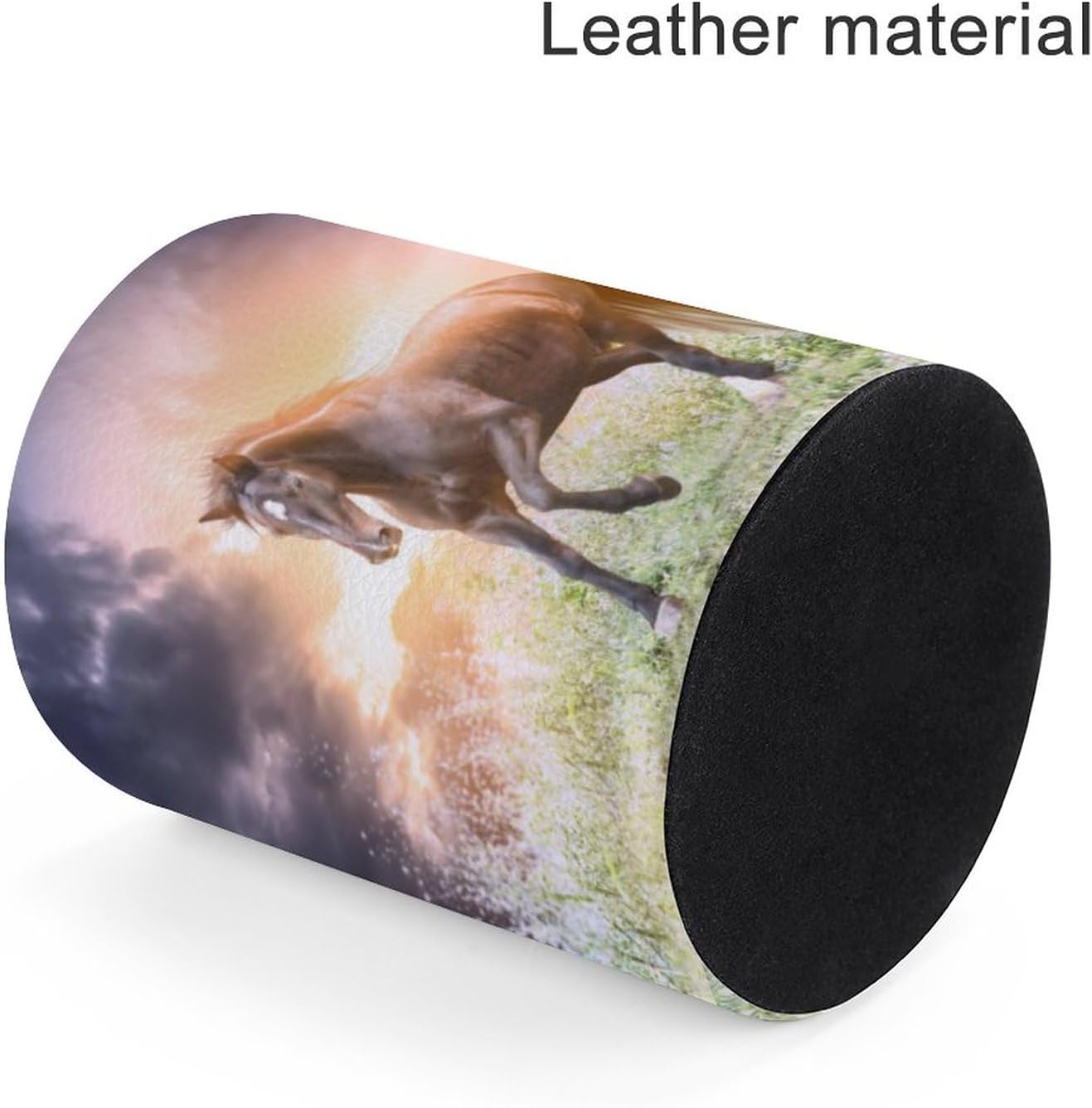 Horse Pen Holder Pencil Organizer Cute Pencil Cup Desk Decor Makeup Brush Holder PU Multifunctional Office Suppliesfor Home Classroom School