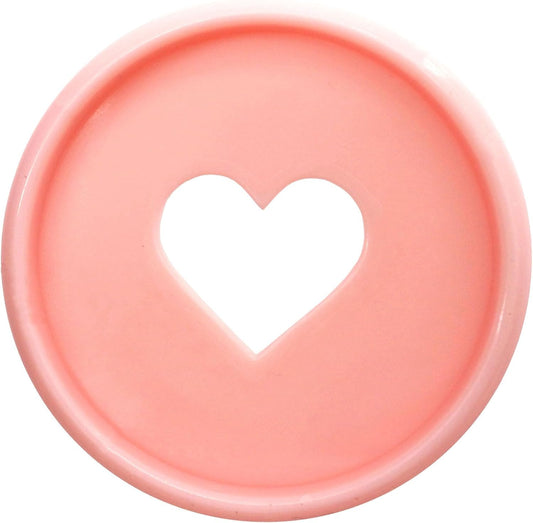 100pcs Planner Expander Discs 1.1Inch Book Binding Disc For Discbound Notebook Accessories Heart Binder Rings(Pink,1.1 inch/28 mm)