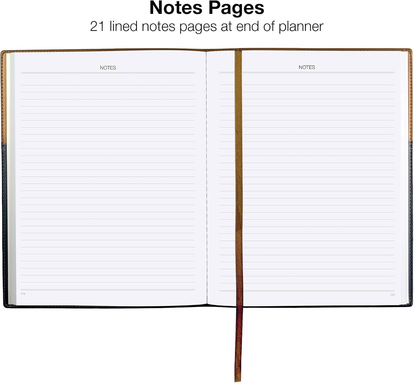 2026 Planner Calendar, 8"x10" : Includes 14 Months (November 2025 - December 2026) / 2026 Weekly Planner/Weekly Agenda/Monthly Calendar Organizer (Brown/Black)