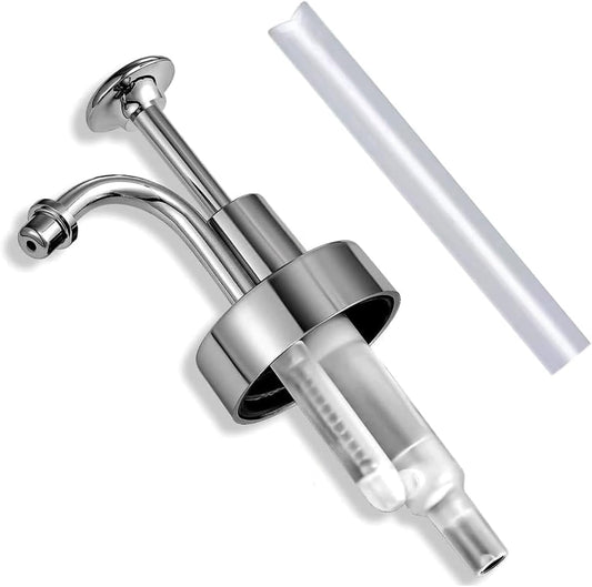 Soap Dispenser Pump Head, Replacement for 1.3in (33 mm) Neck Size Bottles, Rust Proof & Leak Proof for Soap Lotion Bottle Upcycling (Silver)