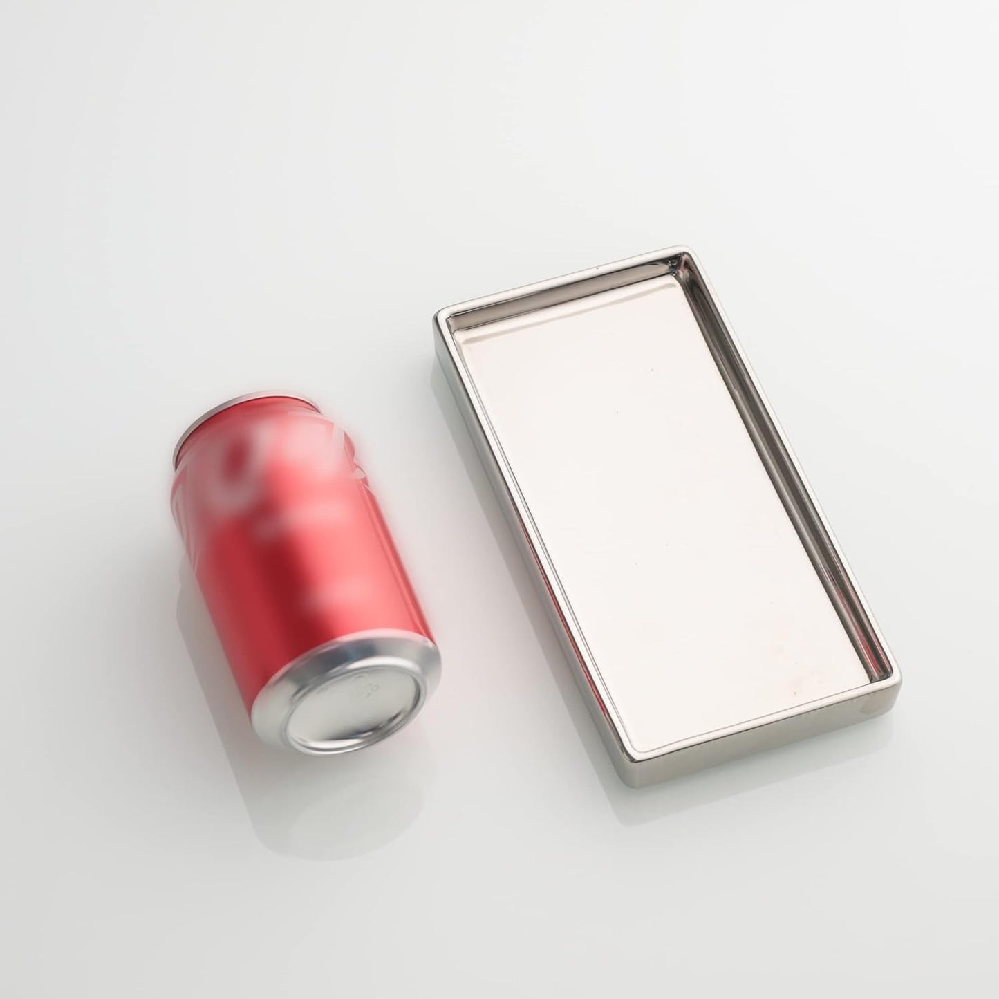 Jewelry Dish Tray Ceramic Trinket Tray Rectangte Vanity Makeup Mirror Tray Silvery