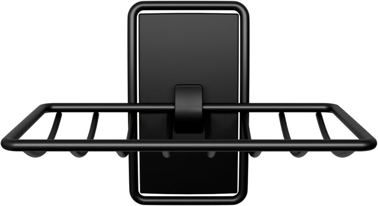 Command Soap Dish for Shower, Damage-Free Hanging, No Tools Soap Holder for Holiday Guests, 1 Matte Black Dish and 2 Water-Resistant Command Strips