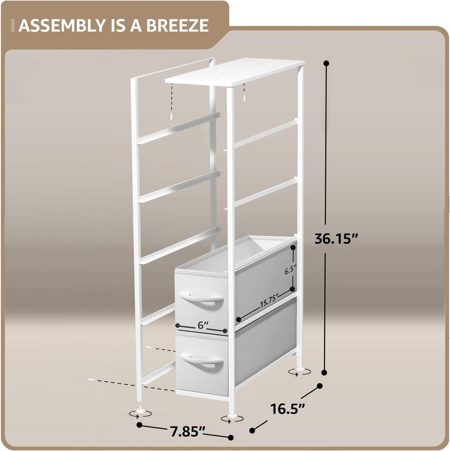 Sorbus Kids Dresser with 5 Drawers - Storage Unit Organizer Chest for Clothes - Bedroom, Kids Room, Nursery, & Closet