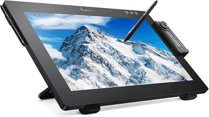 Xencelabs Pen Display 24+ Industry-First Pen Display with Calman Ready, Drawing Tablet with 4K Screen Monitor, Graphic Display with 44 Customizable Quick Keys, 2 Battery-Free Pens for Win/Mac/Linux