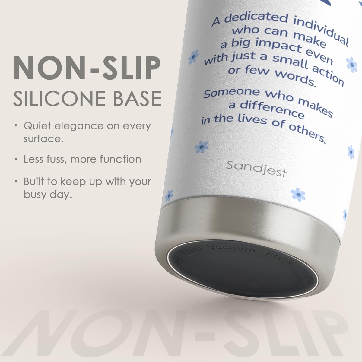 SANDJEST Inspiration Tumbler 20oz, Stainless Steel Travel Cup with Lid, Difference Maker Insulated Coffee Mug, Inspiration Gifts for Women Girls Friends Sisters on Birthday Christmas Valentine