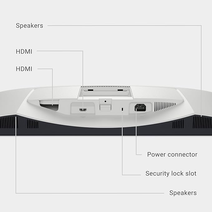 Dell S2725HS 27 Inch Monitor, FHD (1920x1080) Display, 100Hz Refresh Rate, 1500:1 Contrast Ratio, TÜV Rheinland Eye Comfort 4 Star, Integrated 2x5W Speaker, Height/Tilt/Swivel/Pivot- Ash White Color