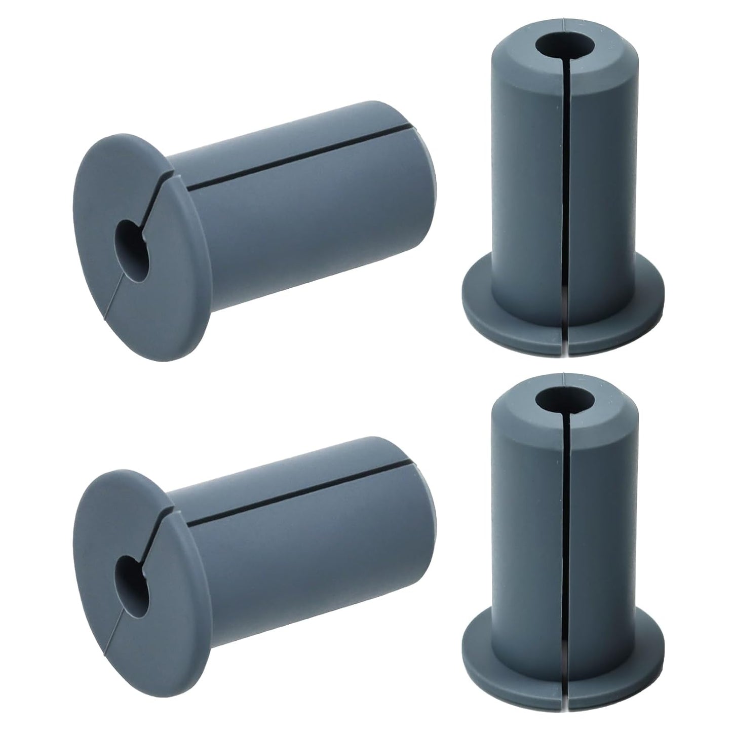 4pc Starlink Cable Grommet 3/4" Silicone Waterproof Wall Hole Pass Through Split Cable Bushings for TV Wire Ethernet Cord, Starlink Cable Routing Kit Accessories,38mm/1.5"Ht, Grey