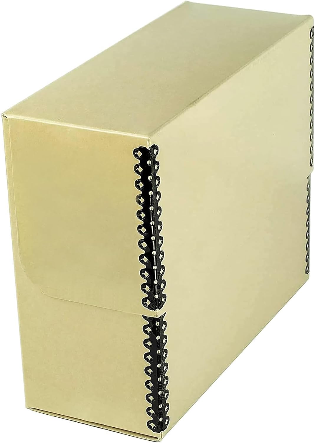 Lineco Archival Document Storage Box with Metal Edge, Acid-Free Tan Boxboard, Organize and Store Files, Prints, Photos, Legal-Sized Case 15.5" x 10.5" x 5" Wide