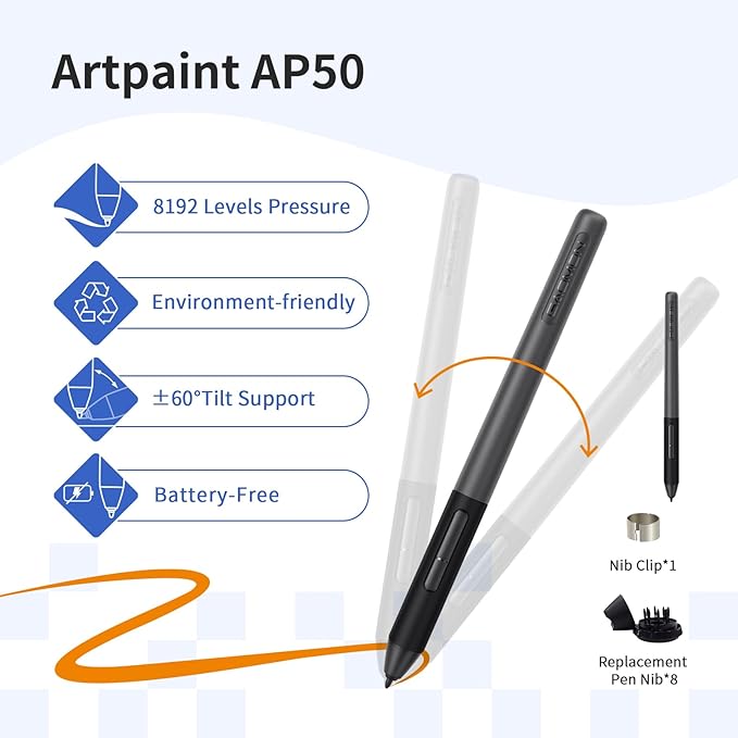 Drawing Tablet with Screen GAOMON PD1561 Drawing Monitor Art Tablet with Adjustable Stand, 10 Shortcut Keys, Tilt Support, Battery-Free Pen, 15.6-inch Graphics Tablet for Mac, Windows PC