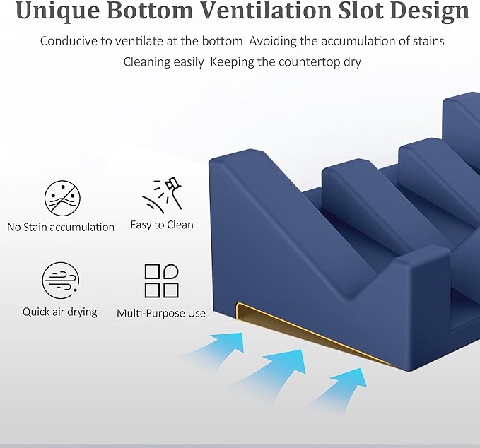 Silicone Soap Holder, 1 PCS Extended Soap Dish for Shower, Bathroom with Drainage