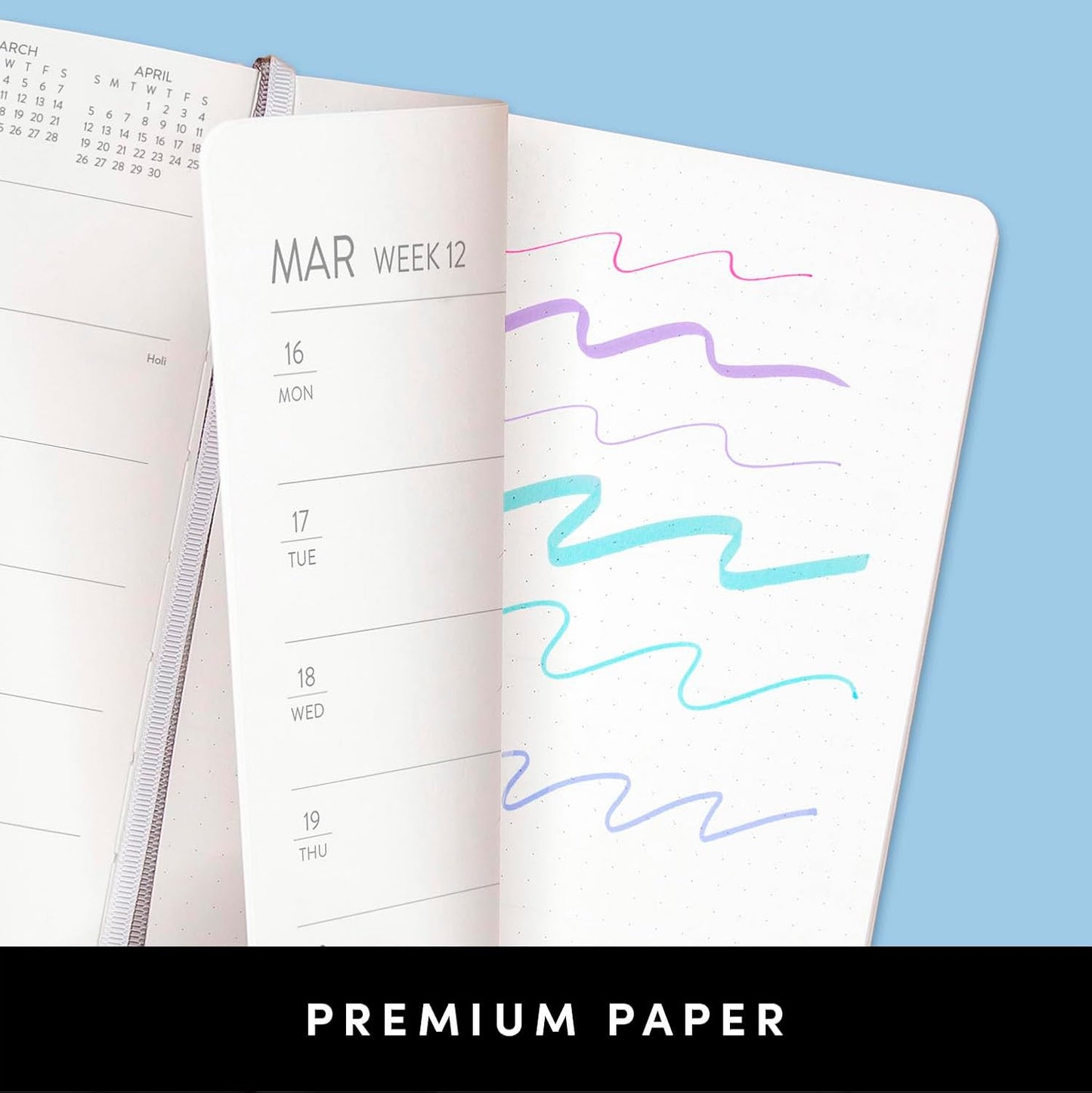 PAPERAGE 2026 Weekly & Monthly Planner, 12 Months (January 2026 - December 2026), 5.6 in x 8 in, Hardcover 2026 Planner with Weekly & Monthly Spreads, Note Pages, Stickers & Back Pocket – Dark Green