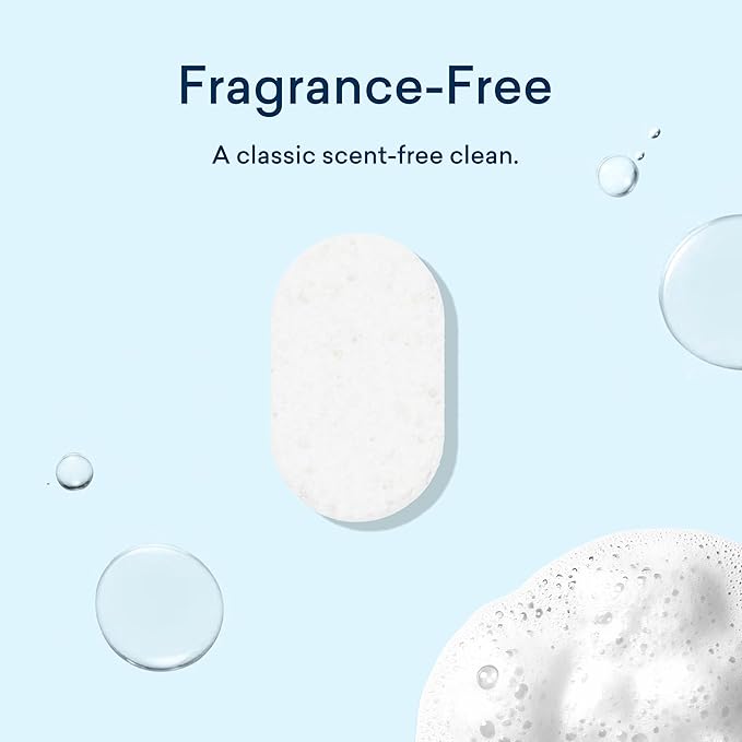 BLUELAND 100% Plastic-Free Dishwasher Detergent Tablets, 36 Count, Free & Clear, Eco-Friendly Dishwashing Pods, Natural, USDA Certified biobased