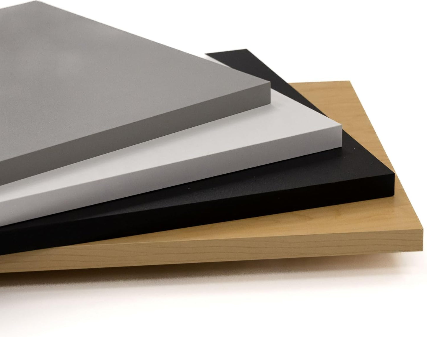 Custom Shelves, 3/4"" Thick Melamine, Cut to Size, Fully Customizable up to 65 inches Wide and up to 24 inches deep. for Cabinets, Closets, or Anywhere