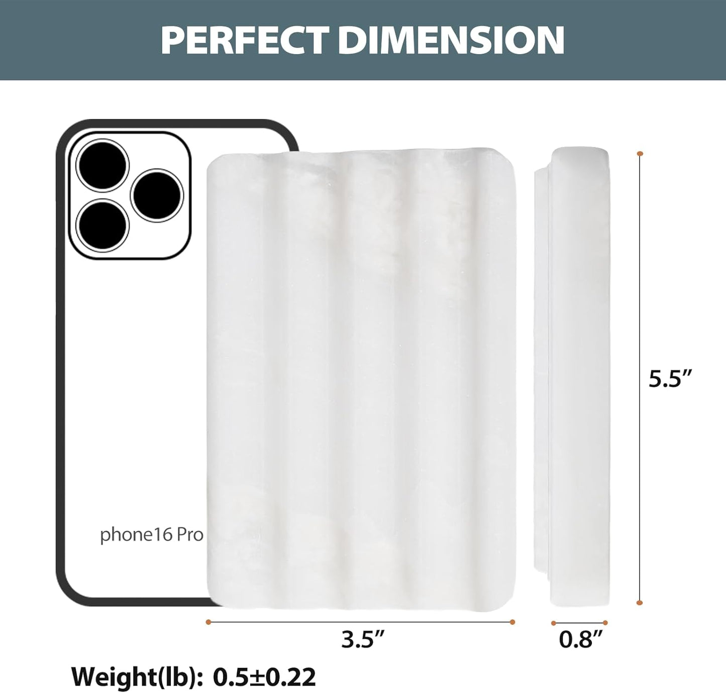 2PCS Koville African Natural Marble Soap Dish for Shower, Stone Soap Tray for Bathroom, Bar Soap Holder for Sink, Stripe Grooves Saver Keep Bars Dry Easy Clean (Namib Bianco)