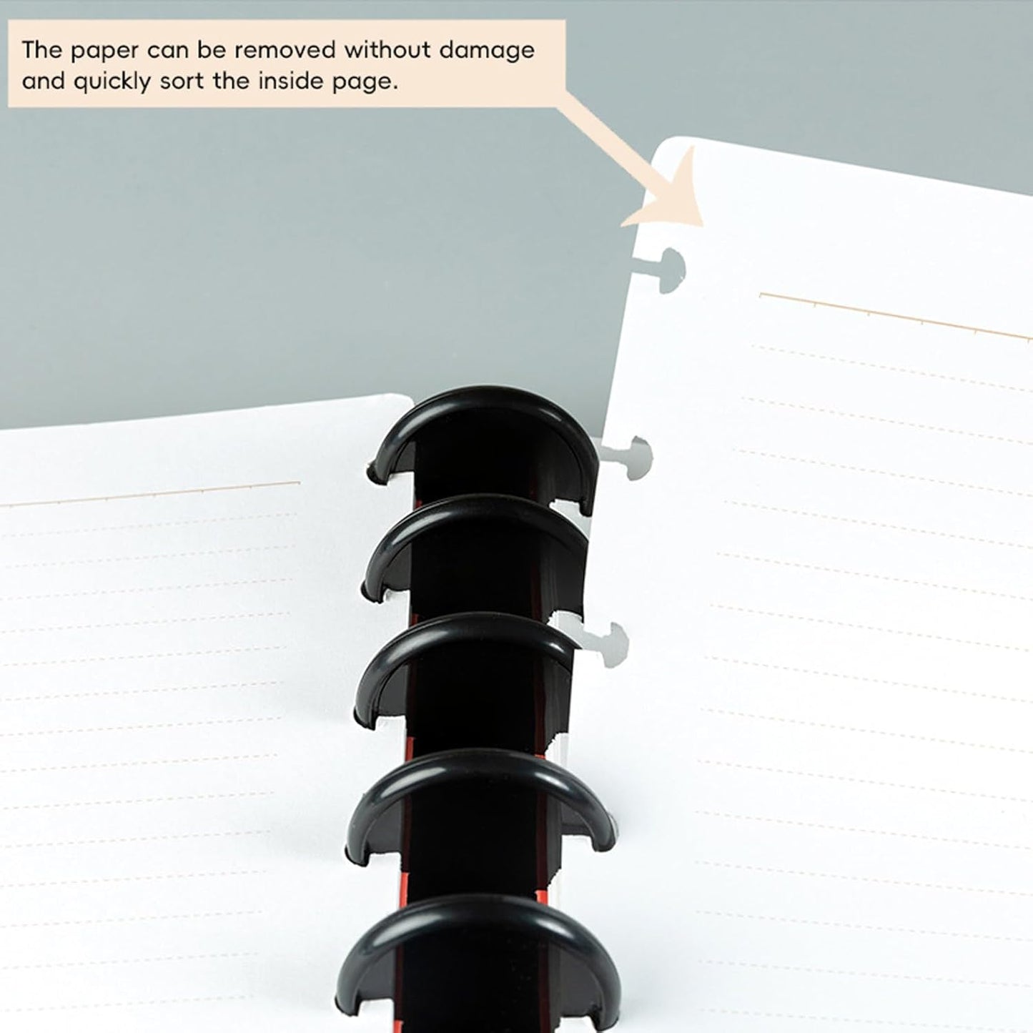 30 Pcs Discbound Expansion Discs, 2 Inch Black Plastic Expansion Discs Binding Ring for DIY Notebooks Arc System Notebooks and Planner Scrapbooking Supplies