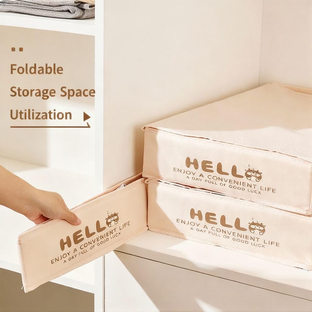 Foldable 18 Drawer Organizer for Clothes，Cloth Drawer Organizer and Dresser Drawer Organizers，Organizer Bins and Drawer Divider Underwear，Socks，Bra，Tie，Belt (Almond Pink)