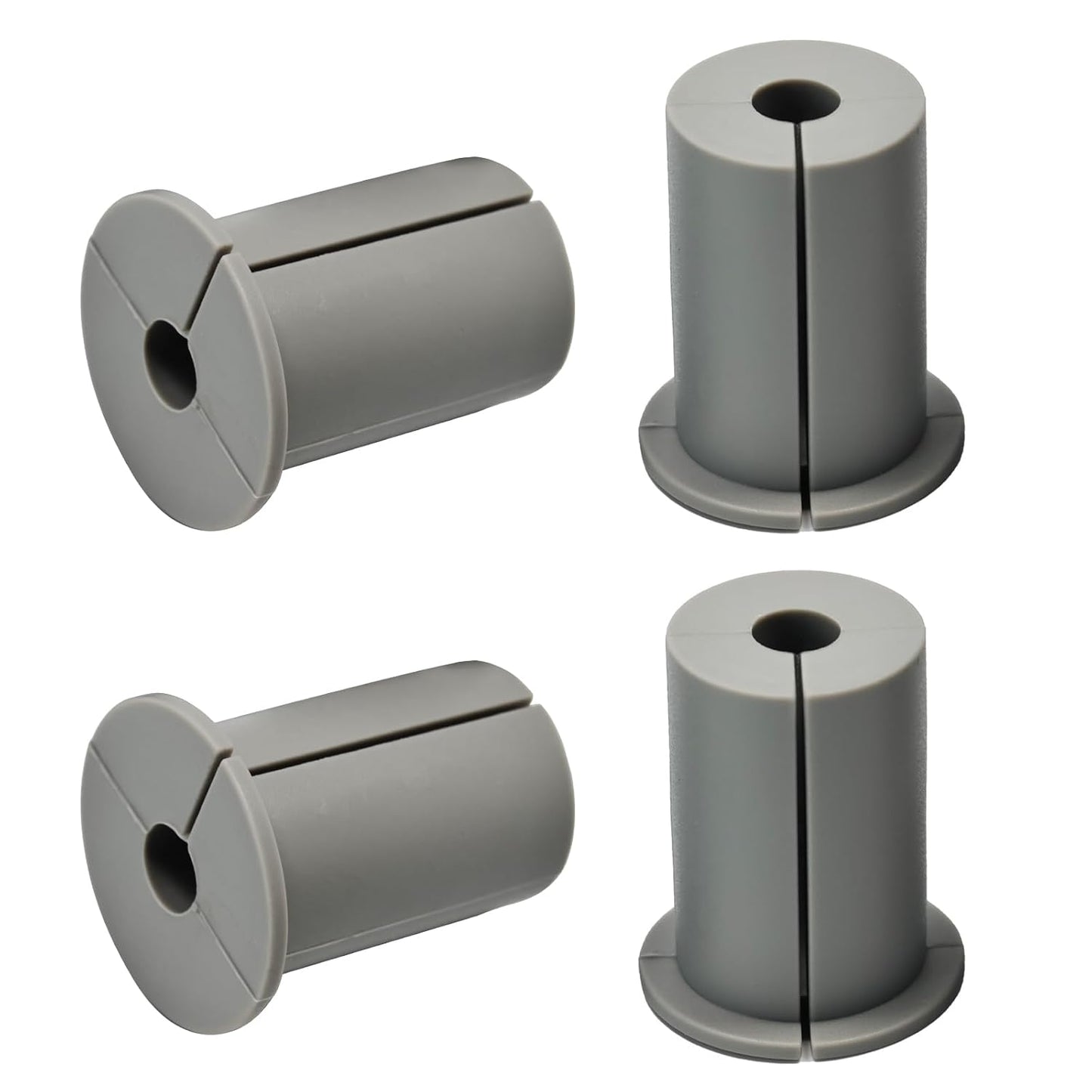 4pc Starlink Cable Grommet 1" Silicone Waterproof Wall Hole Pass Through Split Cable Bushings for TV Wire Ethernet Cord, Starlink Cable Routing Kit Accessories, 38mm/1.5" Ht, Grey