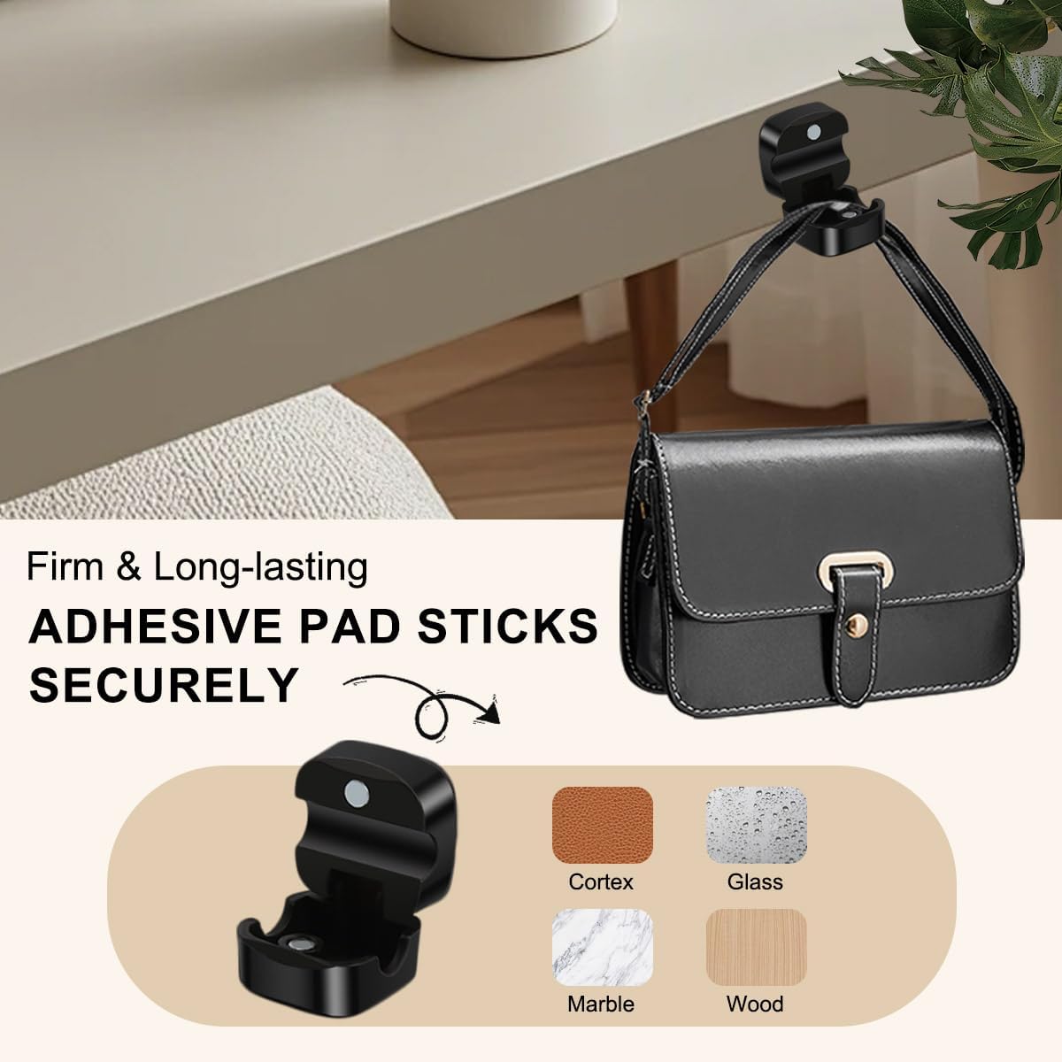 8 Pack Magnetic Cable Clips Cord Holder With Free 0.39*196 Inch Cut - To - Size Binding Tape For Cord Management | Adhesive Cable Organizer For Home, Office, Car - Hide Phone Charging Cables, Desk Use