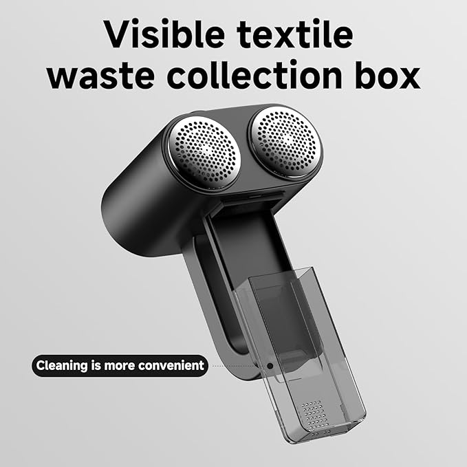 Electric Fabric Shaver,Rechargeable Lint Remover,Sweater Shaver,Dual Motors Drive and with Replaceable six-Blade Blades,LED Display,3-Speed,Lighting Assistance,for Clothes Couch Furniture