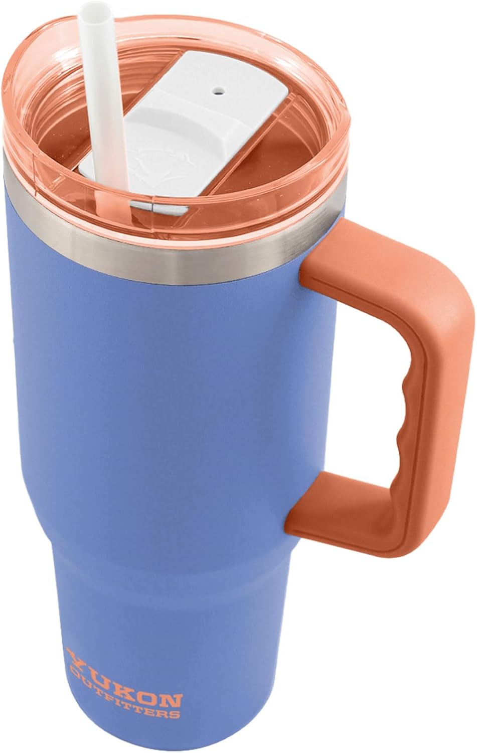 Yukon Outfitters Fit Forty 40oz Double Wall Vacuum Insulated Stainless Steel Tumbler with Reusable Straw & Ergonomic Handle | For Hot or Cold Beverage, Persian Jewel