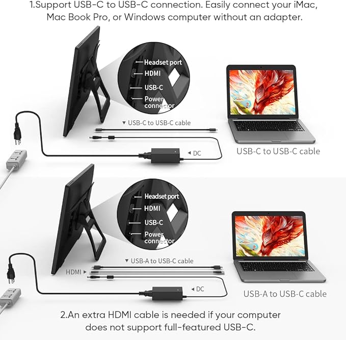 XPPen Artist24 FHD Drawing Tablet with Screen - 23.8" Drawing Monitor Full-Laminated Pen Display with 8192 Pressure Levels and Battery-Free Pen, Adjustable Stand for Digital Drawing and Animation