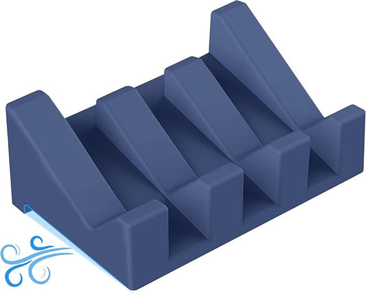 Silicone Soap Holder, 1 PCS Extended Soap Dish for Shower, Bathroom with Drainage