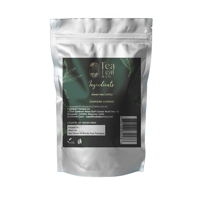 Classic Green Tea Bags (3.53oz/100gm), Loose Leaf 50 Pyramid Teabags, Blended with Fresh Herbs and Spices, Organic Herbal Tea, Low Caffeine Gluten Free