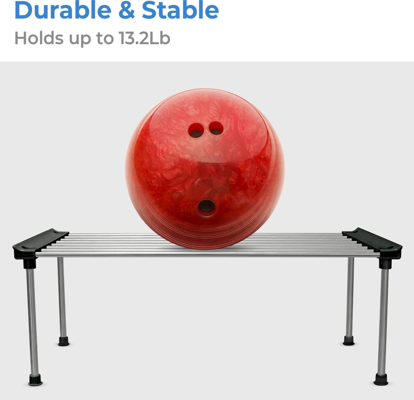 carrotez Cabinet Organizer Shelf, Set of 2 Stackable Kitchen Counter Shelves, Kitchen Cabinet Organizers and Storage, Pantry Storage Shelf Organizer, 15.7 x 7.8 x 6.1 - Black