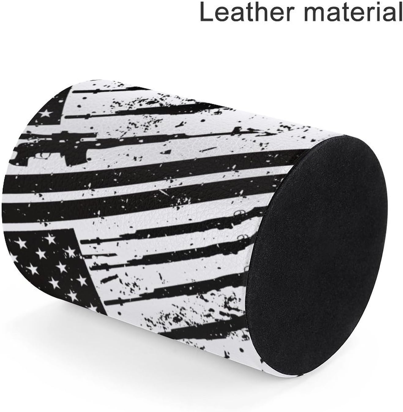 American Flag Pen Holder Pencil Organizer Cute Pencil Cup Desk Decor Makeup Brush Holder PU Multifunctional Office Suppliesfor Home Classroom School