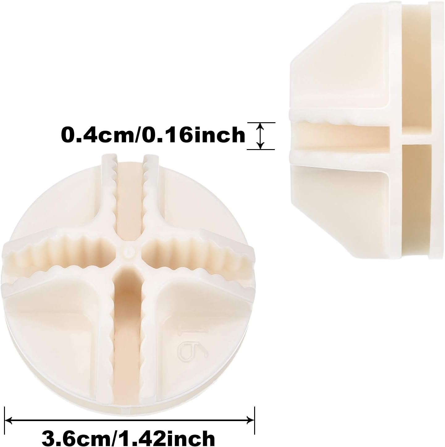 32 Pieces Cube Connectors Plastic Storage Wire Cube Organizer ABS Connectors for Modular Closet Storage Organizer and Wire Shelf (White)