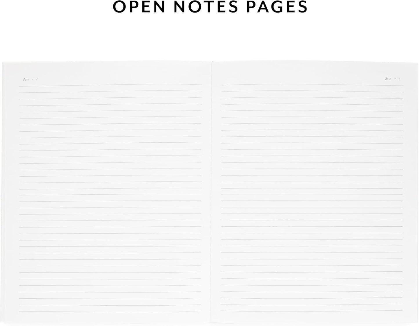 Sugar Paper 2026 Monthly Planner, January to December, 8" x 10", Calendar for Women, Flexible Matte Paper Cover, Fabric Tape Stitch Binding, 12 Month, Blue Pinstripe