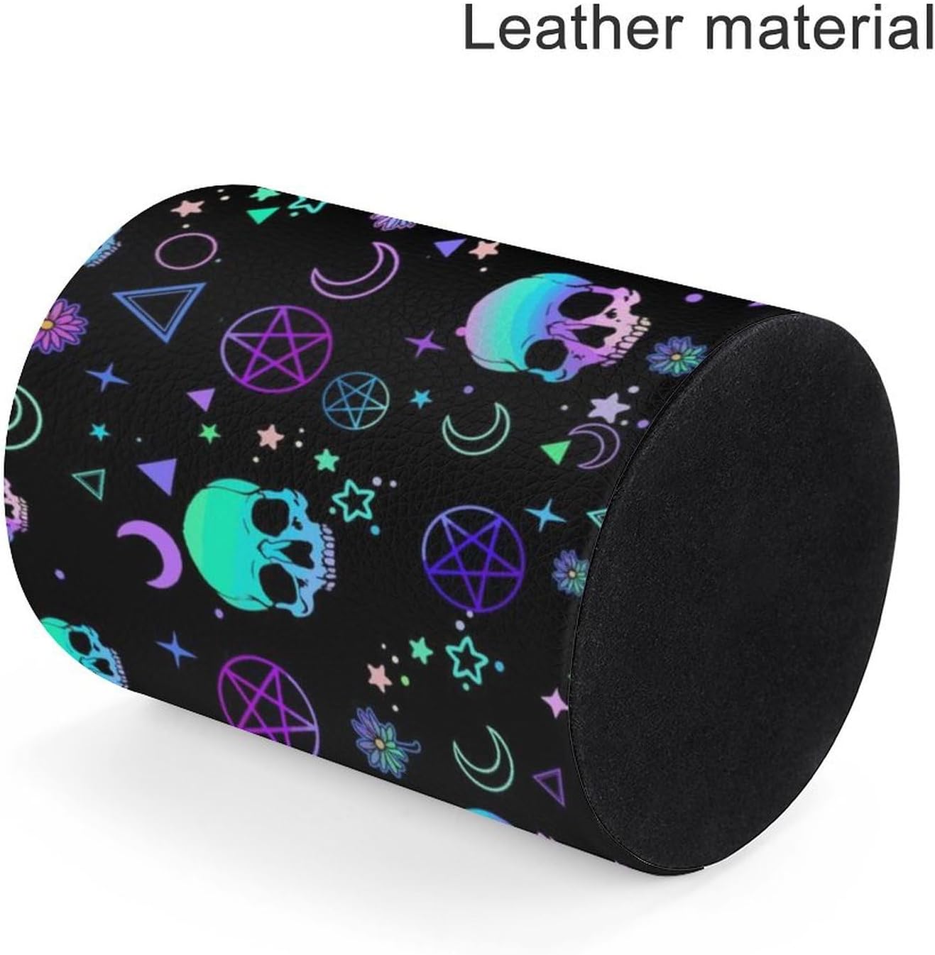 Magic Skull Pen Holder Pencil Organizer Cute Pencil Cup Desk Decor Makeup Brush Holder PU Multifunctional Office Suppliesfor Home Classroom School