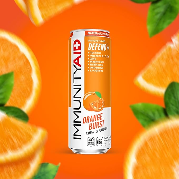 IMMUNITYAID Wellness Blend, With Echinacea, Zinc, Astragalus and Vitamin C, Only 45 Calories, 100% Clean, Vegan and Gluten-Free, No Artificial Flavors, Sodium or Caffeine, 12 Fl Oz (Pack of 4)