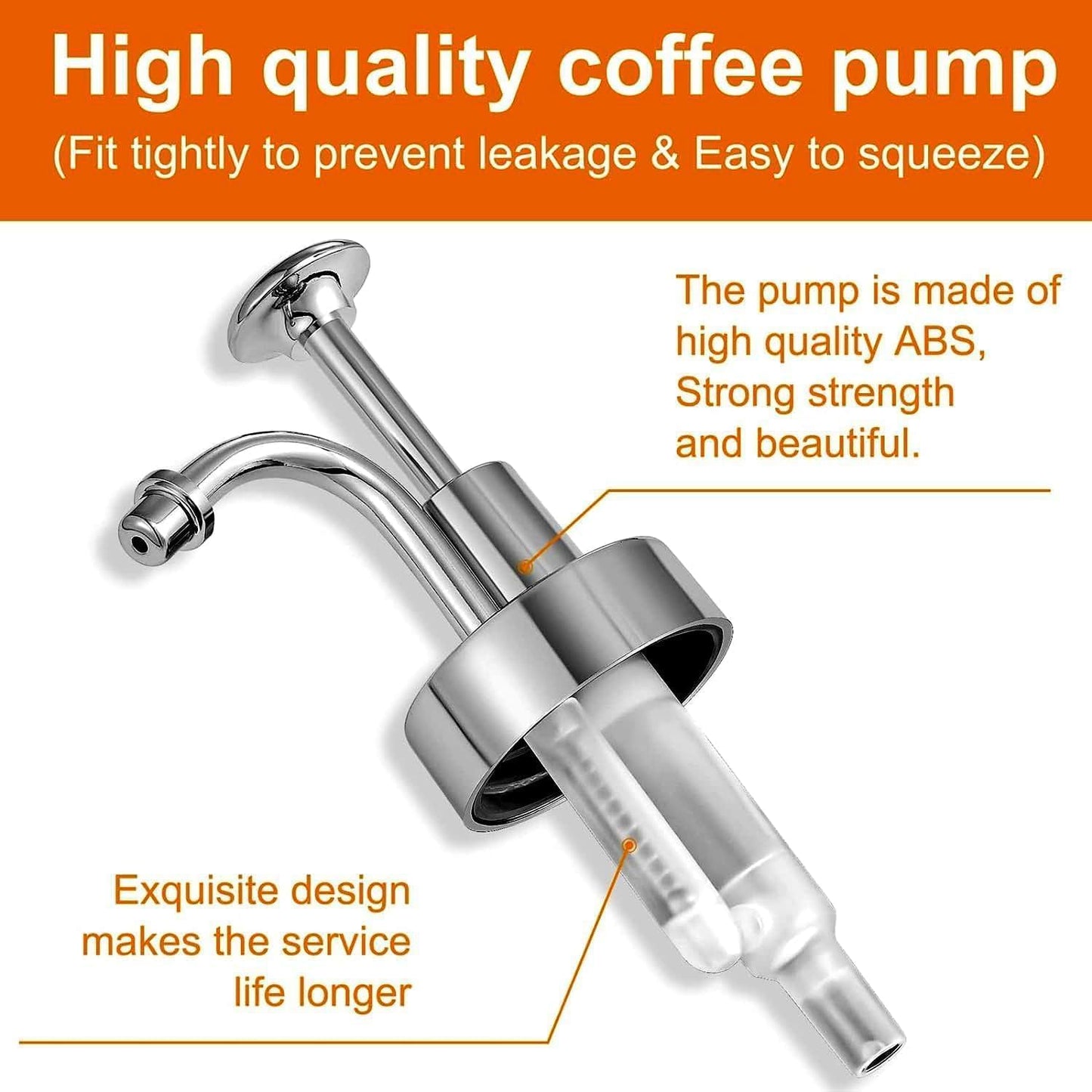 Soap Dispenser Pump Head, Replacement for 1.3in (33 mm) Neck Size Bottles, Rust Proof & Leak Proof for Soap Lotion Bottle Upcycling (Silver)