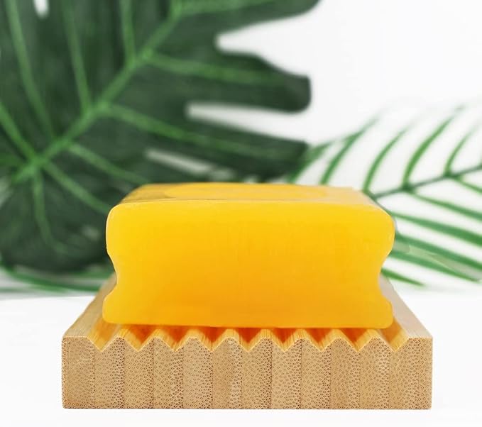 Bamboo Soap Dish Holder - Soap Saver - Natural Bamboo Wood Soap Dish with Drain Tray for Shower Bathroom Bathtub Kitchen Extend Soap Life (2)