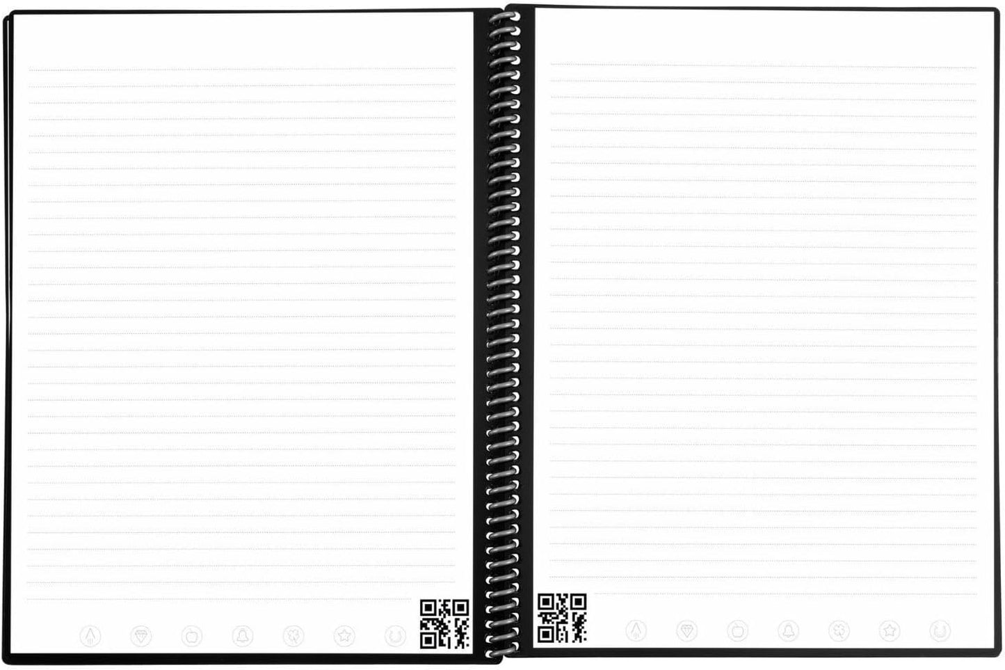 Rocketbook Fusion Hybrid Reusable Planner and Notebook in One, Additional Blank Pages, Goal and Project Tracker, Undated Planner, Letter Size 8.5x11, Black (Pack of 1)
