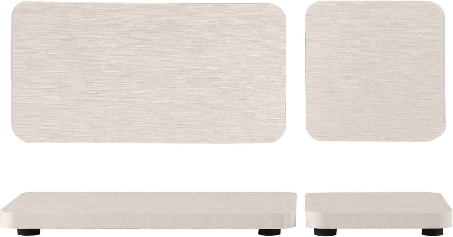 Set of 4 Water Absorbent Stone Trays, Kitchen/Bathroom Soap Dish, Instant Dry Sink Organizers Used for Hand Soap & Plants & Toiletries in The Modern Home