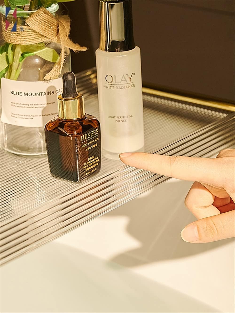 WANLIAN 33-Inch Luxury Bathtub Caddy Tray for Bathroom - Shower Storage Organizer Shelf Accessories (Gold-A)