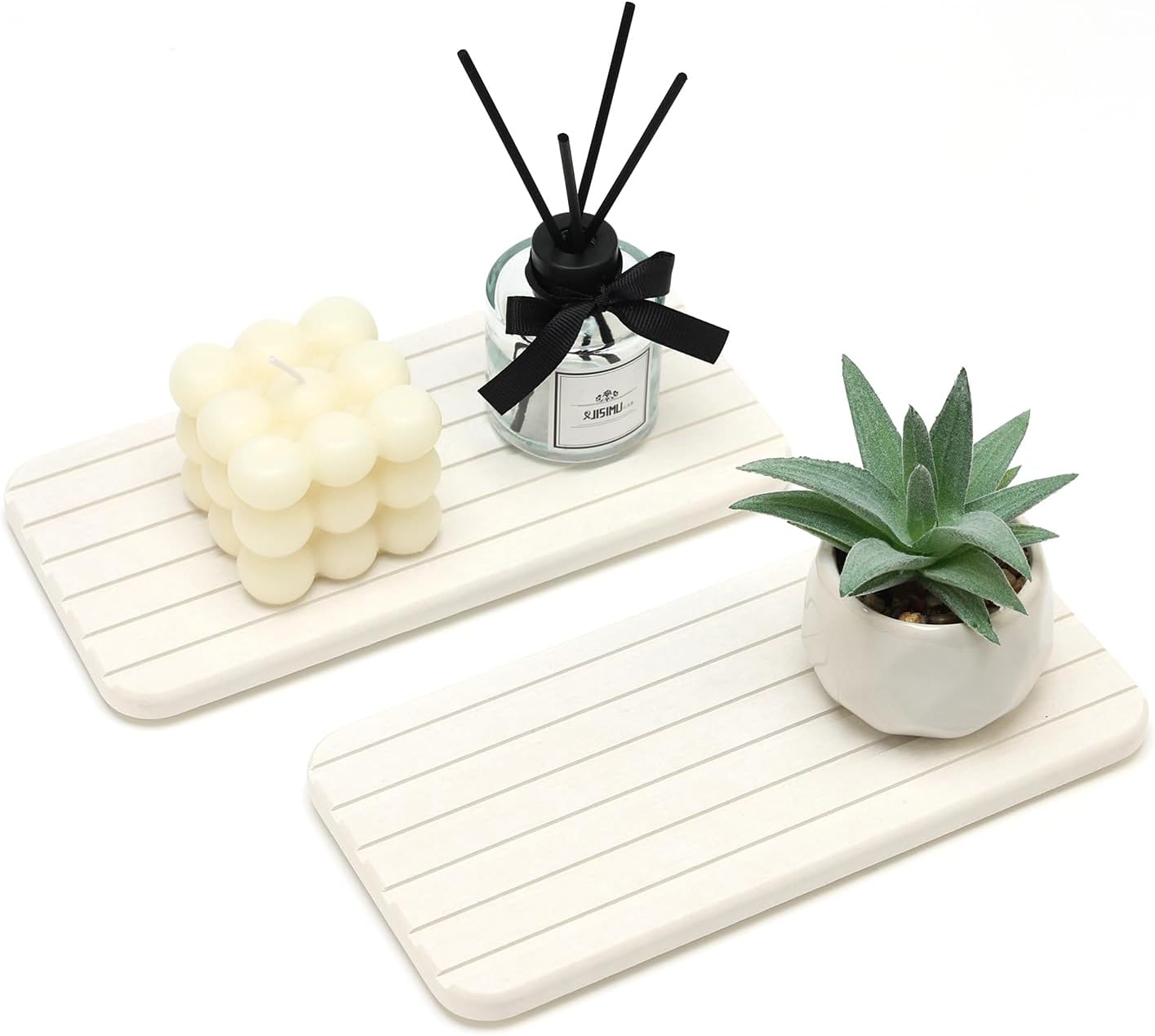 Diatomaceous Earth Dish Drying Mat for Bathroom Sink Tray Kitchen Counter Soap Dish White Diatomite Stone Sink Trays Absorbent Coasters Water Absorbing Stone Quick Drying Tray Kitchen Sink Accessories