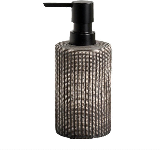 Comeon Ceramic Soap Dispenser for Shampoo, Dish Soap, Hand Soap，Conditioner，12 Oz Refillable Foam Pump Bottle Stainless Steel Pump Kitchen/Bathroom Décor (Deep Colour)